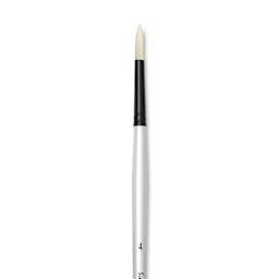 Robert Simmons Simply Simmons Chungking Hog Bristle Brush - Round, Long Handle, Size 4