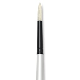 Robert Simmons Simply Simmons Chungking Hog Bristle Brush - Round, Long Handle, Size 4 close up