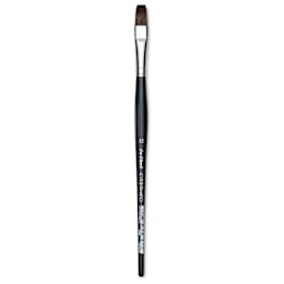 Da Vinci Casaneo Synthetic Squirrel Watercolor Brush - Flat, Size 12, Short Handle, Synthetic
