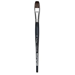 Da Vinci Casaneo Synthetic Squirrel Watercolor Brush - Flat, Size 16, Short Handle, Synthetic
