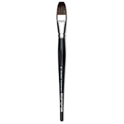 Da Vinci Casaneo Synthetic Squirrel Watercolor Brush - Flat, Size 20, Short Handle, Synthetic