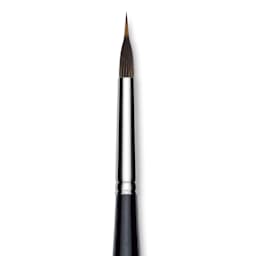 Da Vinci Casaneo Synthetic Squirrel Watercolor Brush - Inlaid Long Liner, Size 8, Short Handle, Synthetic, close up