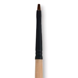 Dynasty Black Gold Brush - Chisel Blender, Short Handle, Size 0 close up
