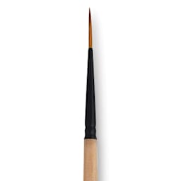 Dynasty Black Gold Brush - Liner, Short Handle, Size 0 close up