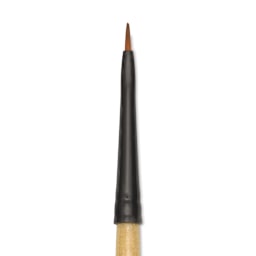 Dynasty Black Gold Brush - Mini Filbert, close-up
