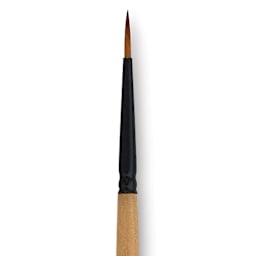 Dynasty Black Gold Brush - Round, Short Handle, Size 1 close up