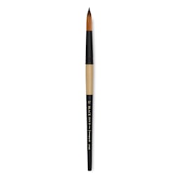 Dynasty Black Gold Brush - Round, Short Handle, Size 12