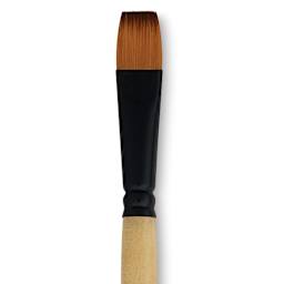 Dynasty Black Gold Brush - Shader, Short Handle, Size 14 close up