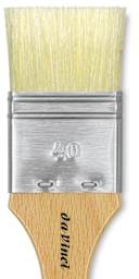 Da Vinci Maestro 2 Hog Bristle Brush - Mottler Standard, Short Handle, Size 40 close up
