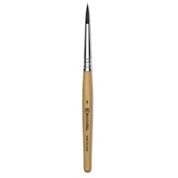 Escoda Squirrel Hair Ceramic Brush - Round Pointed, Size 4