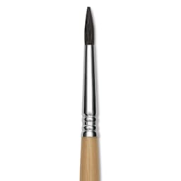 Escoda Squirrel Hair Ceramic Brush - Square Tip, Size 6 (Close-up of brush)