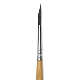 Escoda Squirrel Hair Ceramic Brush - Round Slanting, Size 2 close up