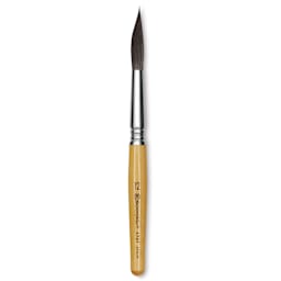 Escoda Squirrel Hair Ceramic Brush - Round Slanting, Size 12