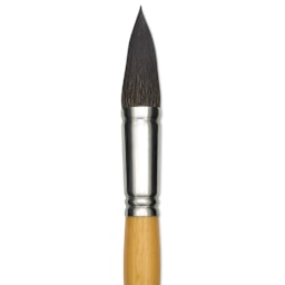 Escoda Squirrel Hair Ceramic Brush - Full Body Oval, Size 24 (Close-up of brush)