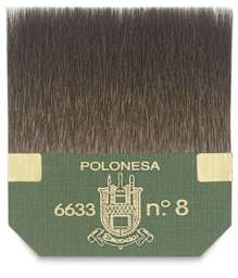 Escoda Squirrel Hair Square Edge Gilder Tip - Shown upright
