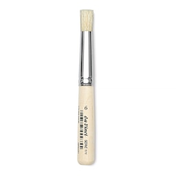 Da Vinci Artist Bristle Brush - Stencil Brush, Extra Short Handle, Size 6