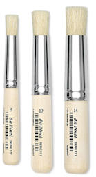 Da Vinci Artist Bristle Stencil Brushes - Series 111 with extra short handles