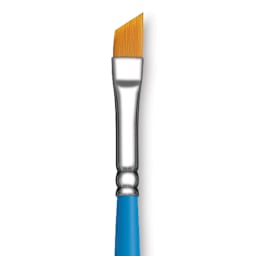 Princeton Select Synthetic Brush - Angle Shader, Short Handle, Size 1/4" close up