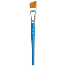 Princeton Select Synthetic Brush - Angle Shader, Short Handle, Size 3/4"
