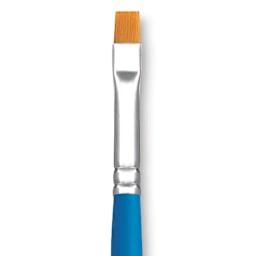 Princeton Select Synthetic Brush - Chisel Blender, Short Handle, Size 6 close up