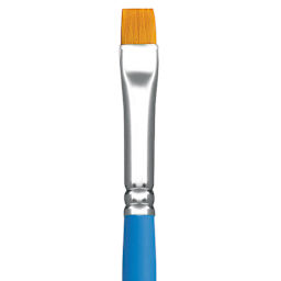 Princeton Select Synthetic Brush - Chisel Blender, Short Handle, Size 8 close up