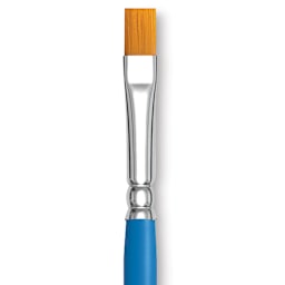 Princeton Select Synthetic Brush - Flat Shader, Short Handle, Size 6 close up