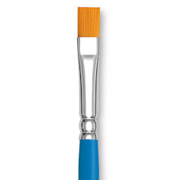 Princeton Select Synthetic Brush - Flat Shader, Short Handle, Size 8 close up