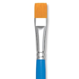 Princeton Select Synthetic Brush - Flat Wash, Short Handle, Size 1/2" close up