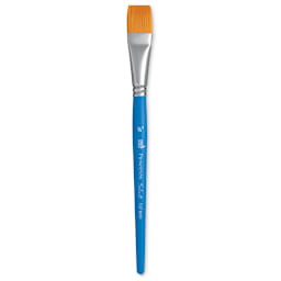 Princeton Select Synthetic Brush - Flat Wash, Short Handle, Size 3/4"