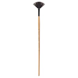 Princeton Catalyst Polytip Bristle Brush - Fan, Long Handle, Size 3