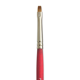 Princeton Velvetouch Series 3950 Synthetic Brush - Chisel Blender, Size 2 close up