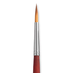 Princeton Velvetouch Series 3950 Synthetic Brush - Long Round, Size 6 close up