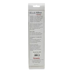 Dynasty Black Silver Synthetic Brushes - Set 6, Pkg of 4 back of packaging