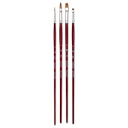 Princeton Velvetouch Series 3900 Synthetic Brushes - Blick Exclusive, Long Handle, Set of 4