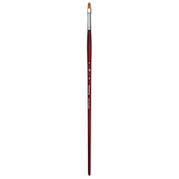 Princeton Velvetouch Series 3900 Synthetic Brush - Flat, Long Handle, Size 6