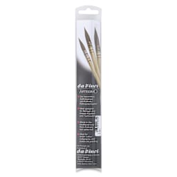  Da Vinci Artissimo Kolinsky Red Sable Brush - Quill, Size 3, back of the packaging