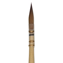  Da Vinci Artissimo Kolinsky Red Sable Brush - Quill, Size 2/0, close-up