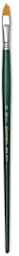 Escoda Barroco Toray Gold Synthetic Brush - Filbert "Cat's Tongue", Long Handle, Size 12