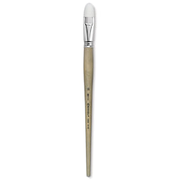 Escoda Perla Toray White Synthetic Brush - Bright, Long Handle, Size 20