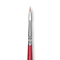 Escoda Opera Takatsu Synthetic Brush - Bright, Long Handle, Size 0 close up