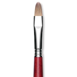 Escoda Opera Takatsu Synthetic Brush - Bright, Long Handle, Size 12 close up