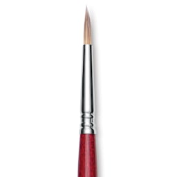 Escoda Opera Takatsu Synthetic Brush - Round, Long Handle, Size 6 close up