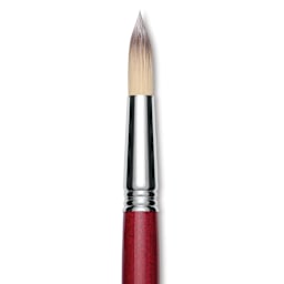 Escoda Opera Takatsu Synthetic Brush - Round, Long Handle, Size 18 close up