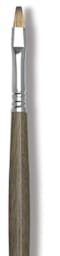 Escoda Modernista Tadami Synthetic Mongoose Brushes - Closeup of Bright Brush shown
