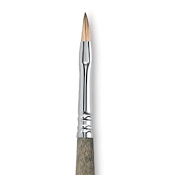 Escoda Modernista Tadami Synthetic Mongoose Brush - Filbert, Long Handle, Size 4