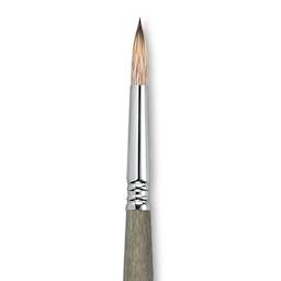 Escoda Modernista Tadami Synthetic Mongoose Brush - Round, Long Handle, Size 10 close up