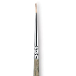 Escoda Modernista Tadami Synthetic Mongoose Brush - Round, Long Handle, Size 3/0, close-up