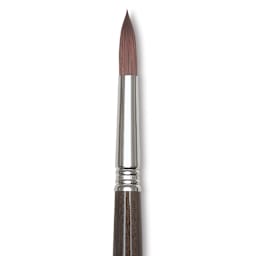 Escoda Primera Teijin Synthetic Brush - Round, Long Handle, Size 3/0