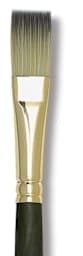 Princeton Umbria Brush - Flat, Short Handle, Size 6 close up