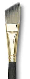 Princeton Umbria Brush - Angular Bright, Short Handle, Size 8 close up